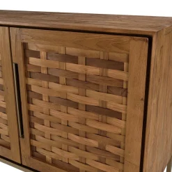 Buffet 3 portes en bois de teck recyclé
