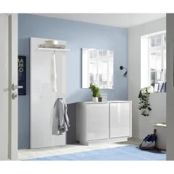 Buffet 2 portes ICE laqué blanc brillant