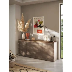 Buffet 4 portes ISCHIA avec éclairage LED intégré
