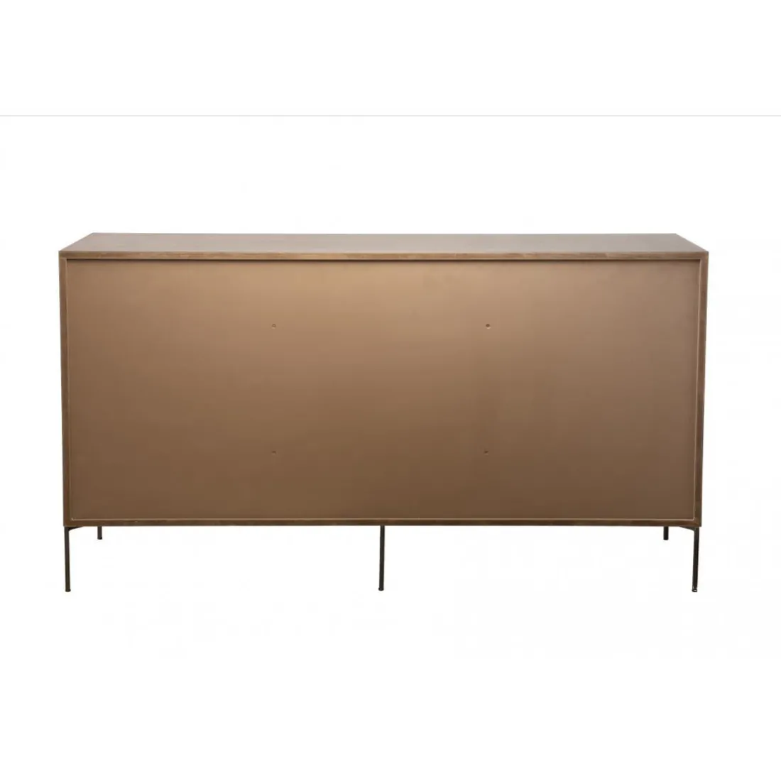 Buffet 3 Portes MADISON Bois Teck Recyclé Métal Et Pieds Métal
