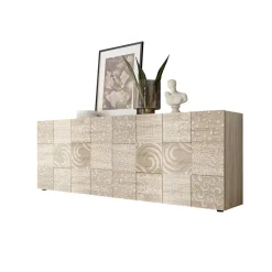 Buffet 4 portes MIRO décor chêne