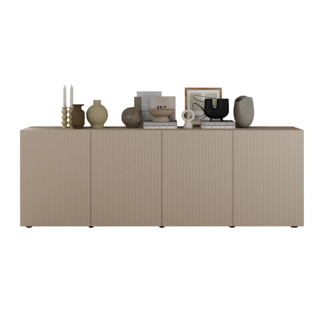 Buffet 4 portes RIOPanneaux de particules de première qualité Portes en MDF
