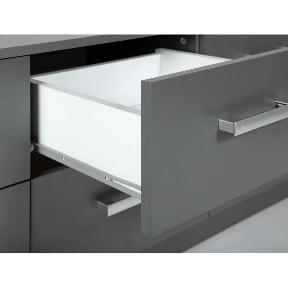 Buffet 6 Tiroirs Gris Graphite ELENZIO