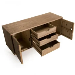 Buffet ANDY Scandi Bois 2 Portes 3 Tiroirs Sapin