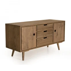 Buffet ANDY Scandi Bois 2 Portes 3 Tiroirs Sapin