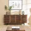 Buffet en bois de manguier 4 portes ajourées ALIX