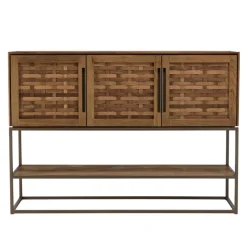 Buffet en bois de teck recyclé 3 portes