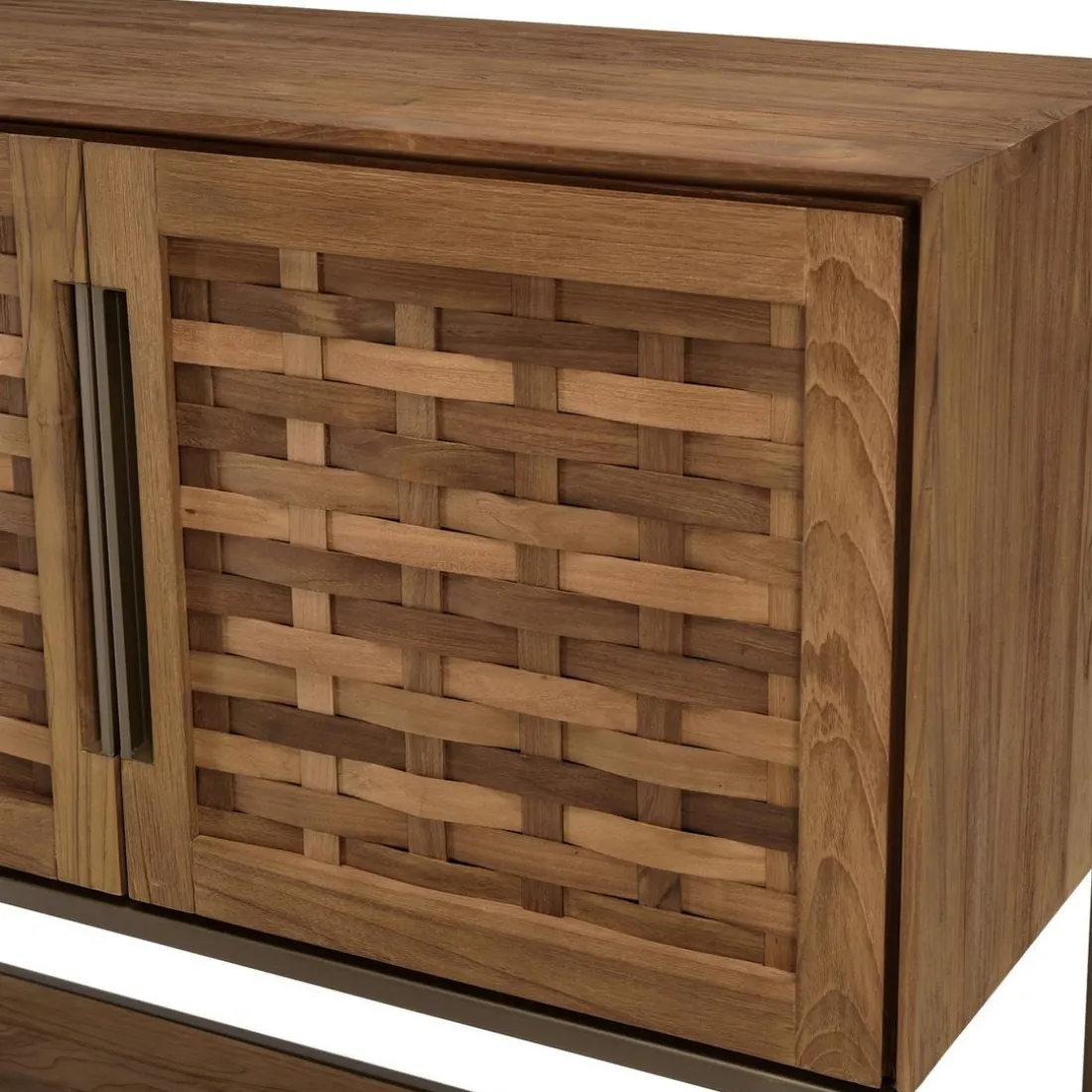 Buffet en bois de teck recyclé 3 portes