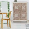 Buffet Haut 2 portes Toudou Bois Vintage