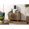 Buffet IRENE 2 Portes 1 Étagère COLOMBO Bois Manguier 83 X 45 Cm