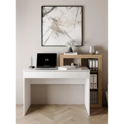 Bureau blanc a Panneau de particules
