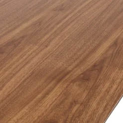 Bureau assis-debout électrique 'BIONIK' avec plateau en bois finition Noyer et pied en métal