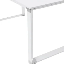 Bureau d'angle design 'XLINE' en bois blanc