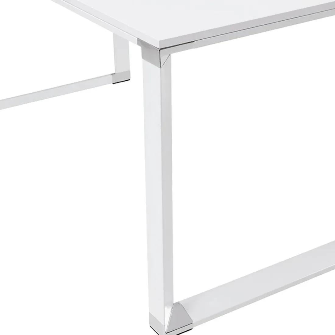 Bureau d'angle design 'XLINE' en bois blanc