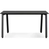 Bureau droit design 'AMADEUS' en bois et métal noir
