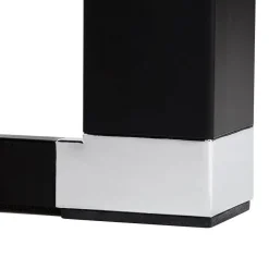 Bureau droit design 'XLINE' en bois noir