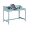 Bureau droit en Bois Massif Vert Sauge