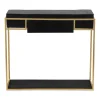 Bureau KORMA Marron Noir Et Métal Doré