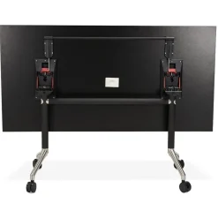 Bureau pliant 'FLEXO' noir sur roulettes