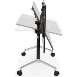 Bureau pliant 'FLEXO' noir sur roulettes
