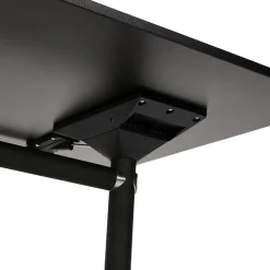 Bureau pliant 'FLEXO' noir sur roulettes