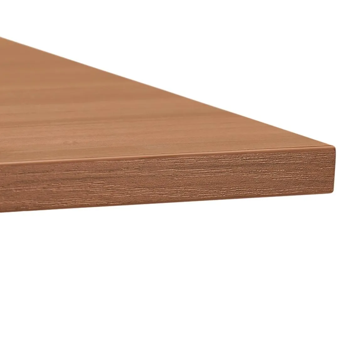 Bureau réglable en hauteur 'OSMOSE' en bois Noyer et métal blanc