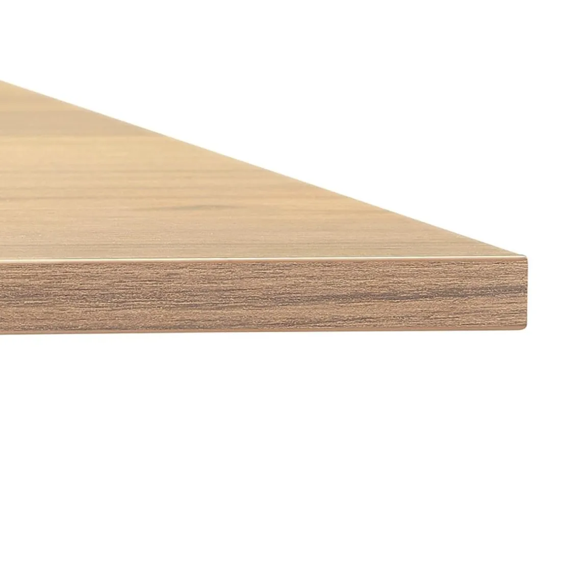 Bureau réglable en hauteur 'OSMOSE' en bois finition naturelle et métal blanc