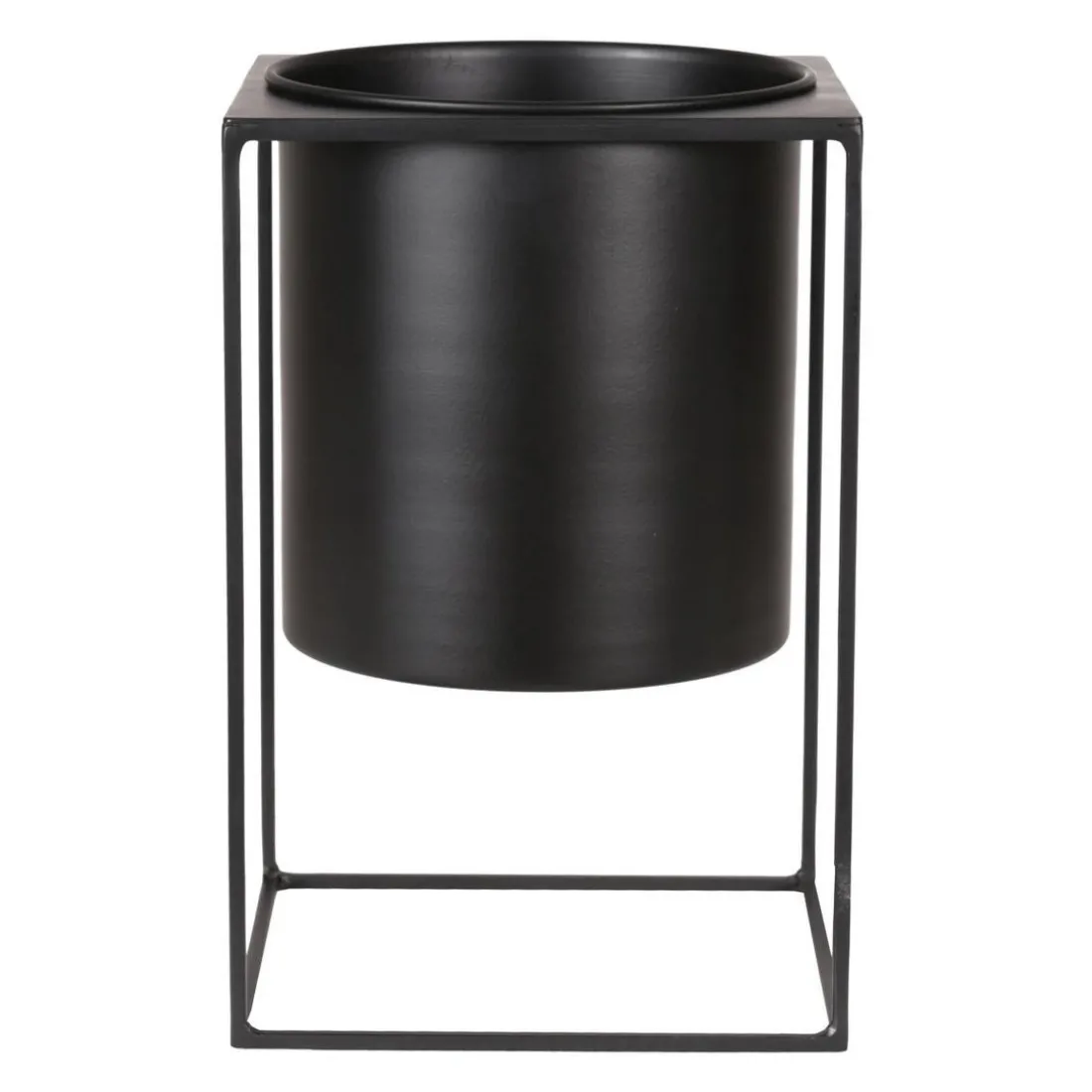 Cache-Pot Métal Noir 30 cm EXPO