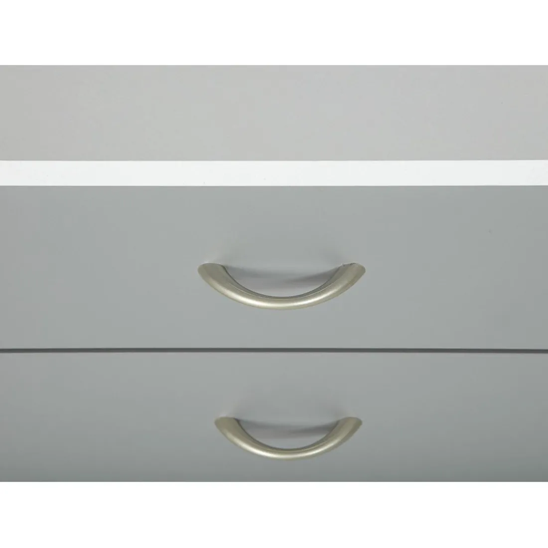Caisson De Rangement Sur Roulettes Gris Blanc
