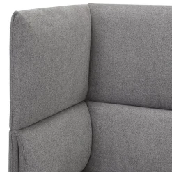 Canapé acoustique 2 places 'VISAVI' avec haut dossier en tissu gris foncé