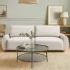 Canapé convertible 3 places Traviata Velours Beige