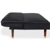 Canapé convertible clic-clac Olympia Velours Noir