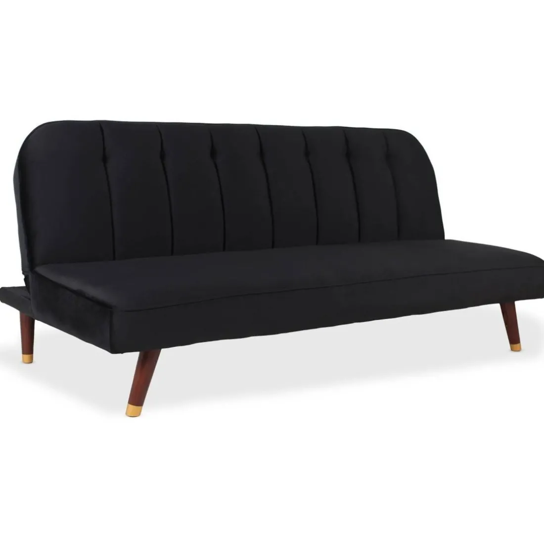 Canapé convertible clic-clac Olympia Velours Noir