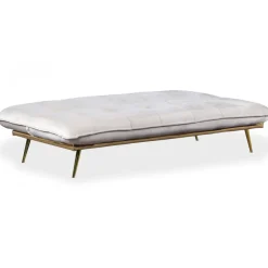 Canapé Convertible Clic-Clac BRICE Velours Beige