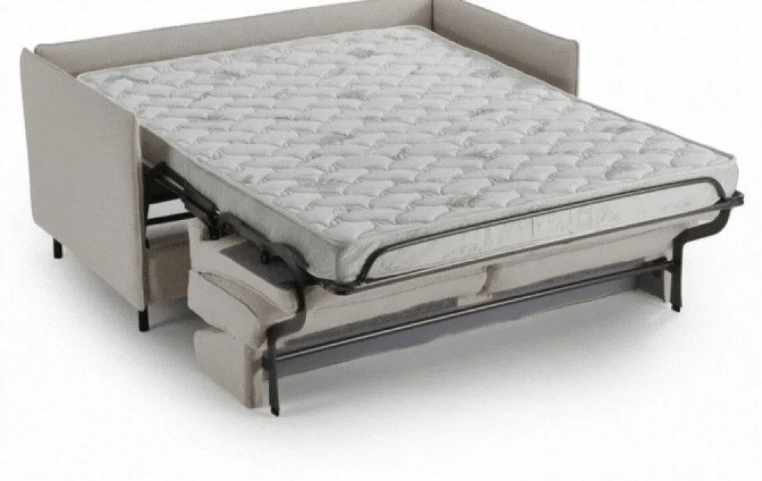 Canapé convertible express Gris Clair 3 places ELISA