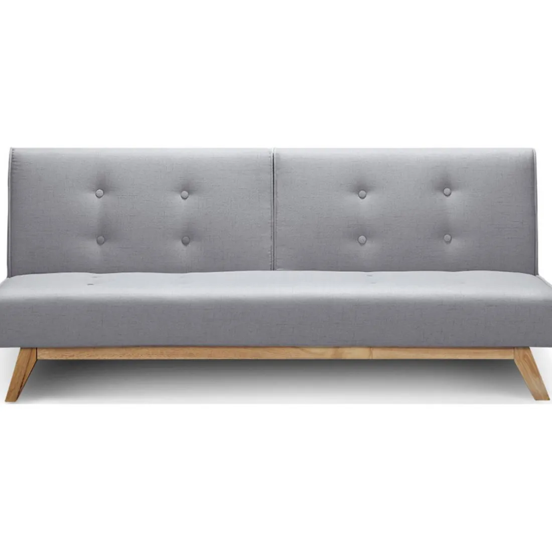 Canapé Convertible Tissu Gris AZING
