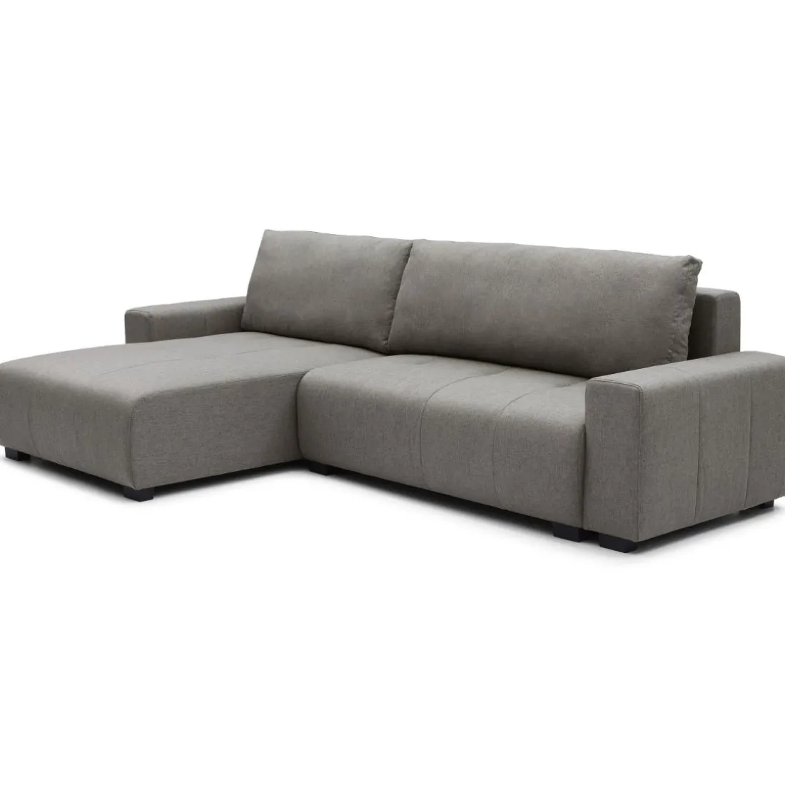 Canapé d'angle convertible élégant Malone Tissu Gris taupe
