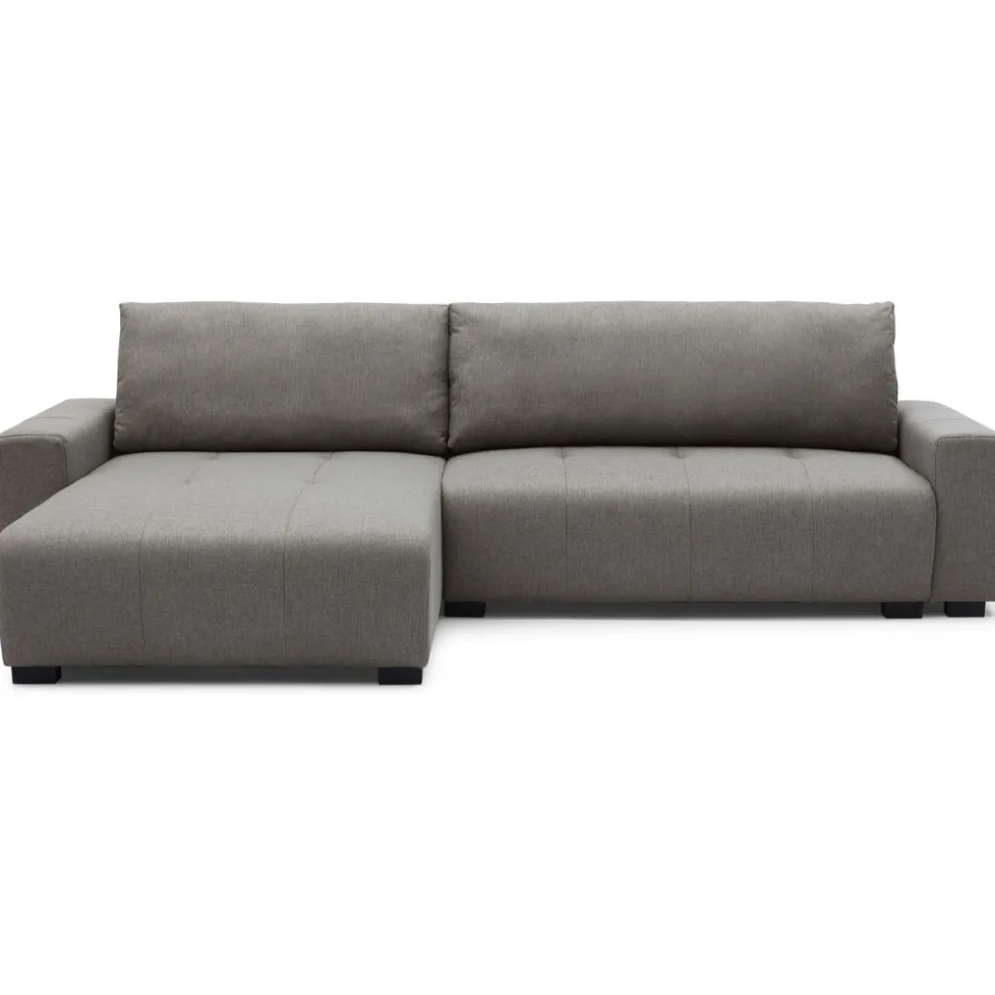 Canapé d'angle convertible élégant Malone Tissu Gris taupe