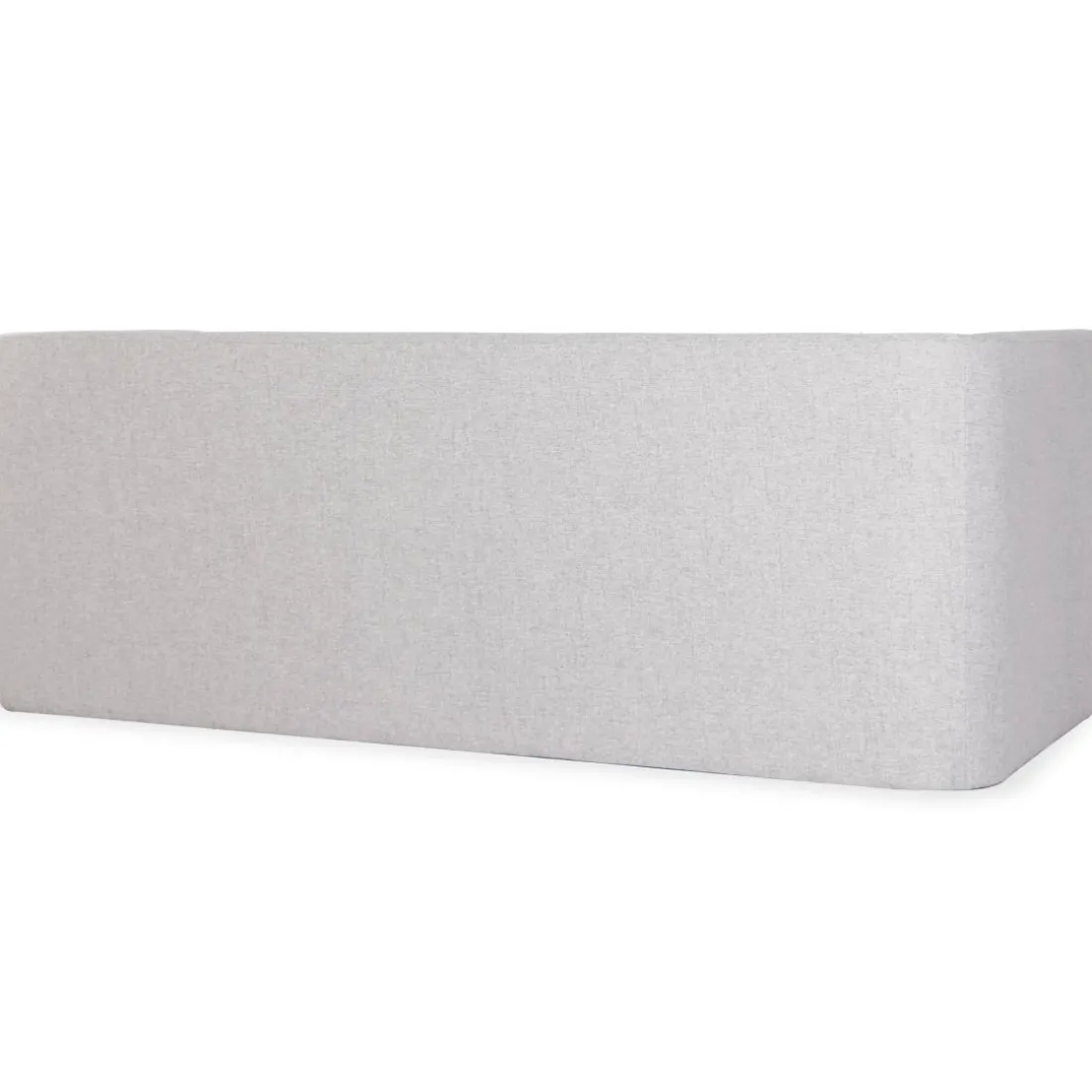 Canapé moderne 3 places style cubique Fredonia Tissu Gris