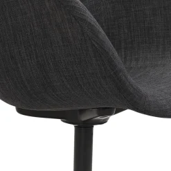 Chaise de bureau avec accoudoirs 'ASTRA' gris foncé