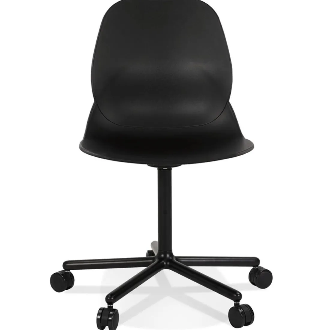 Chaise de bureau moderne 'MAGELLAN' noire sur roulettes