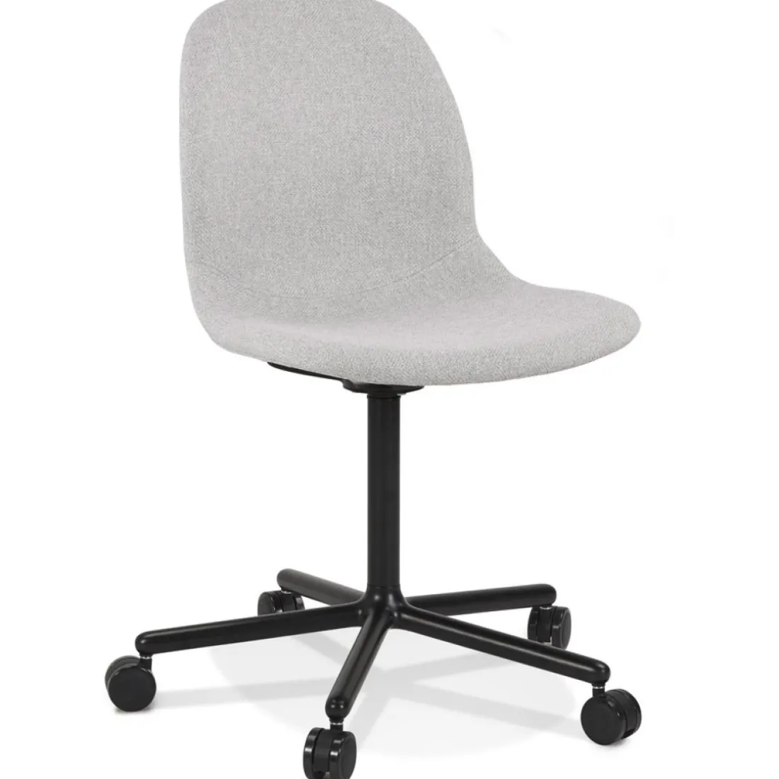 Chaise de bureau 'POLARIS' gris clair sur roulettes