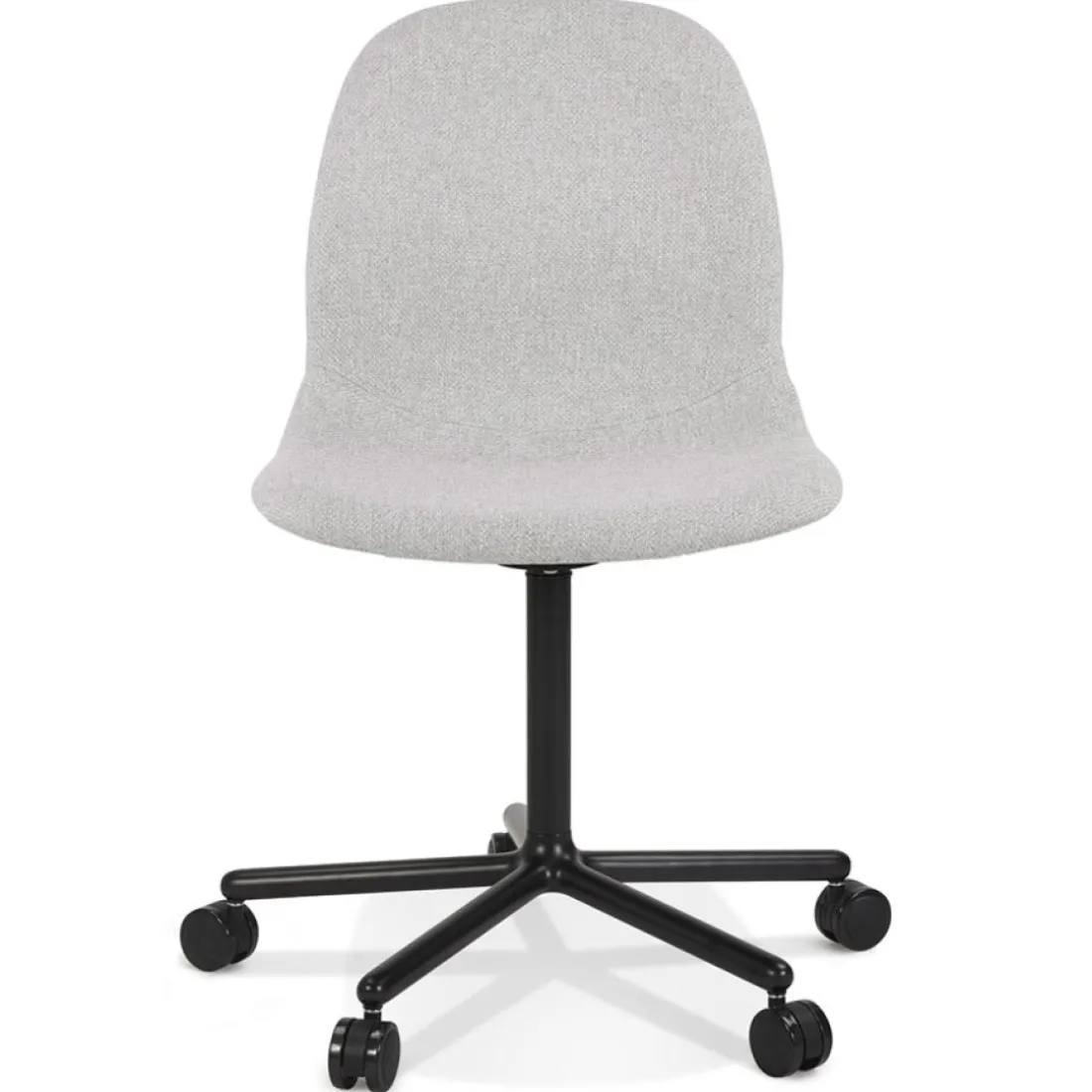 Chaise de bureau 'POLARIS' gris clair sur roulettes