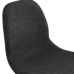 Chaise de bureau 'TAVIRA' en tissu gris foncé