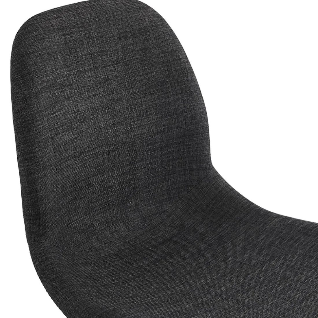 Chaise de bureau 'TAVIRA' en tissu gris foncé