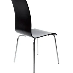 Chaise de salle à manger design 'ESPERA' en bois noire