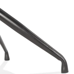 Chaise design avec accoudoirs 'GRAPIN' en velours noir