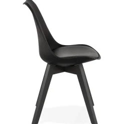 Chaise design 'TAPAS' noire