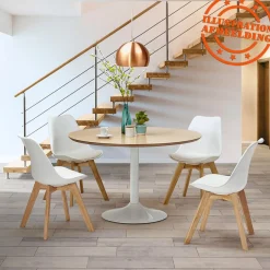 Chaise moderne 'TEKI' blanche