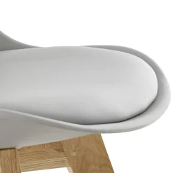 Chaise moderne 'TEKI' grise